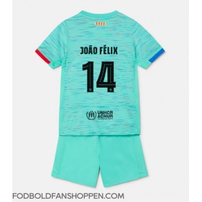 Barcelona Joao Felix #14 Tredjetrøje Børn 2023-24 Kortærmet (+ Korte bukser)